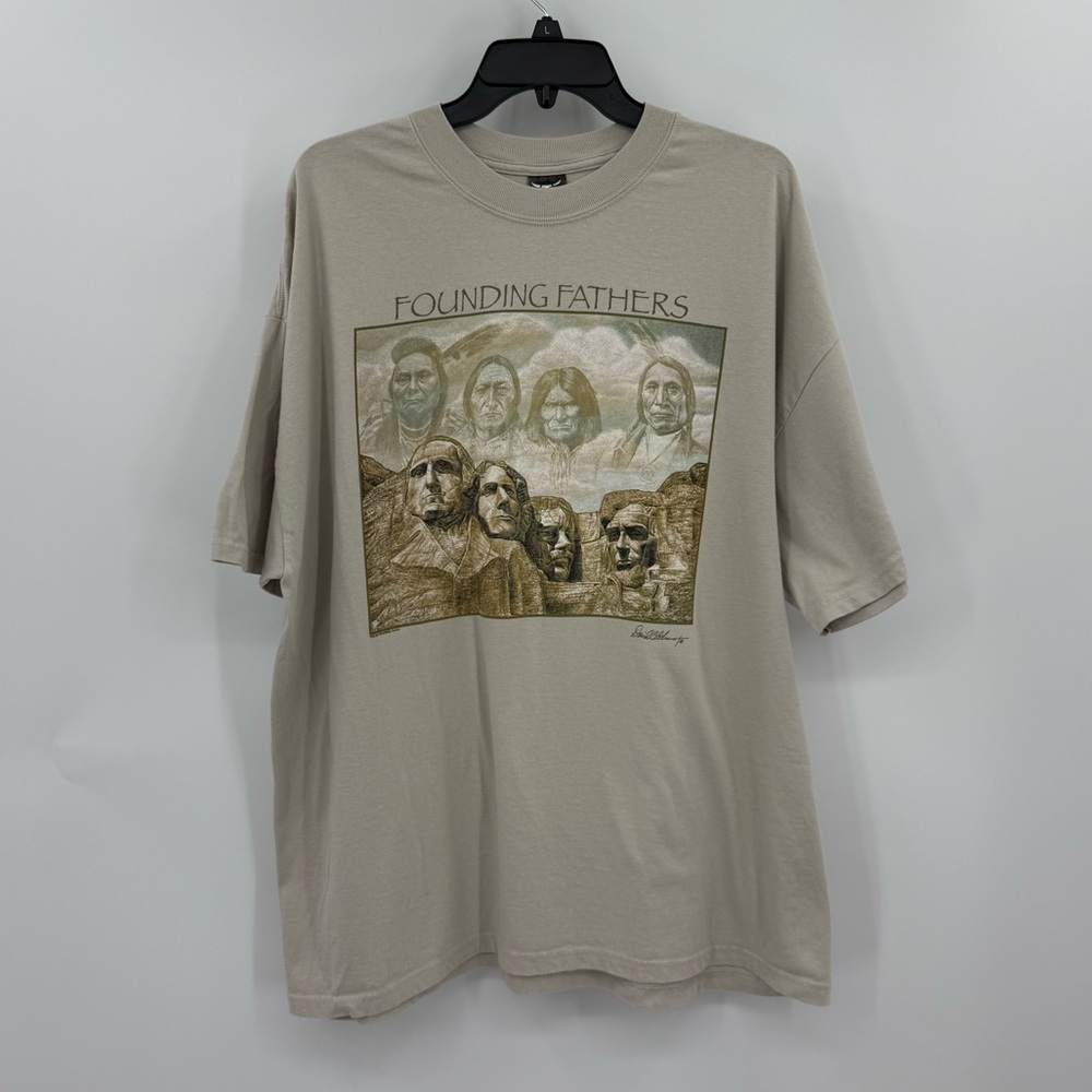 Vintage Hanes Beefy T Founding Fathers Graphic T-Shirt